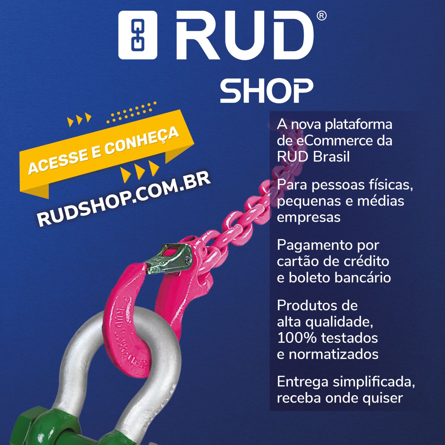 Compre online através do RUD SHOP