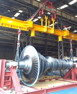 travessão em barra para içamento de carga