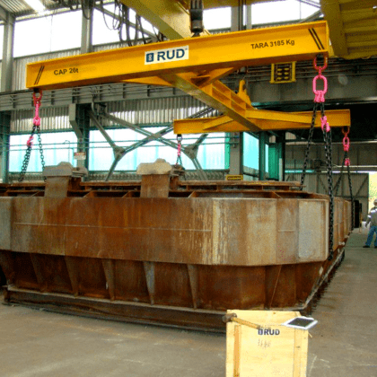 Aplicação travessão H RUD modelo H-A-GSH-S em içamento de cargas