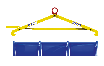 Imagem de Pega tambor horizontal RUD exemplo de aplicação