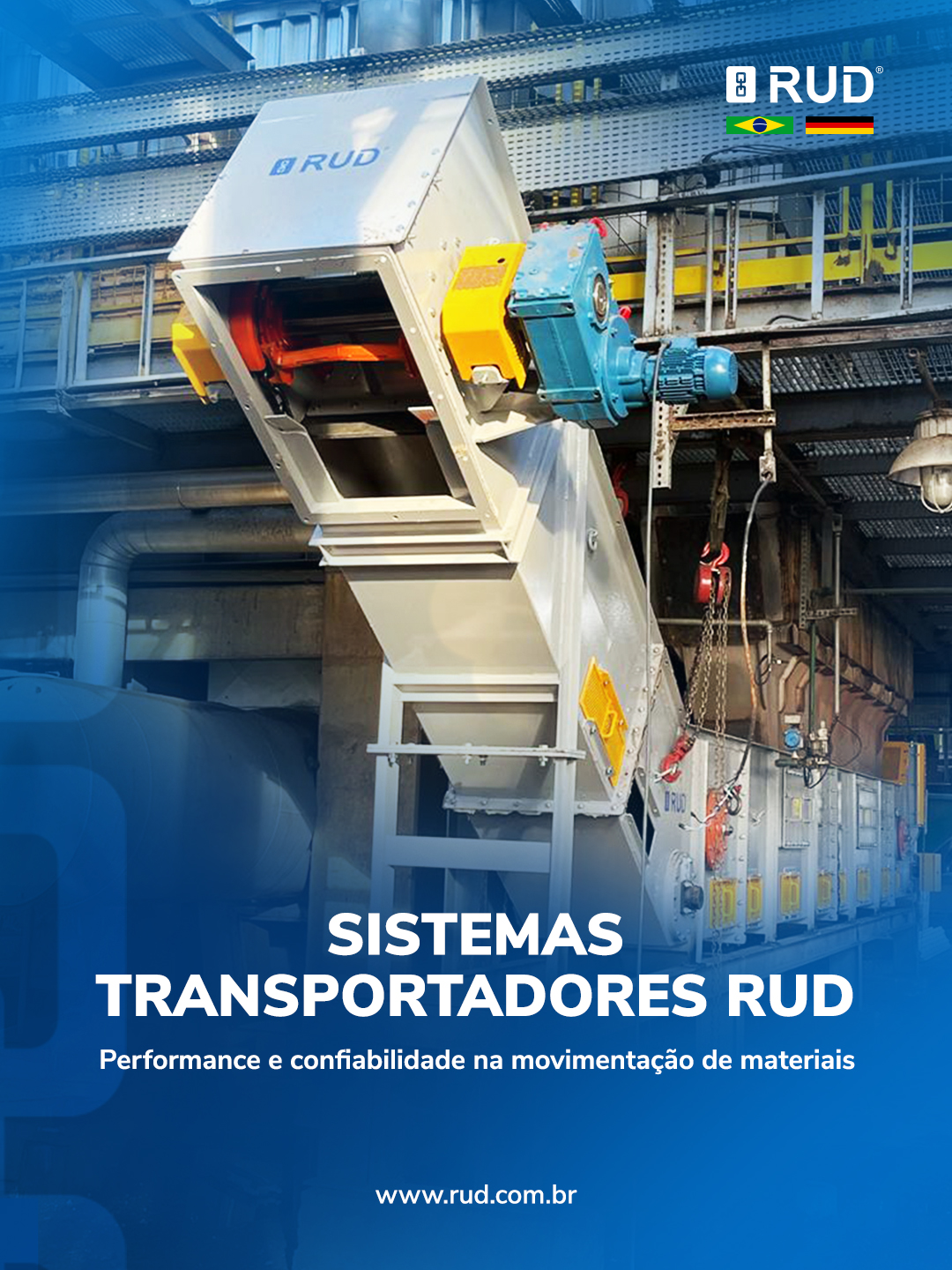 Sistemas Transportadores RUD: performance e confiabilidade na movimentação de materiais industriais