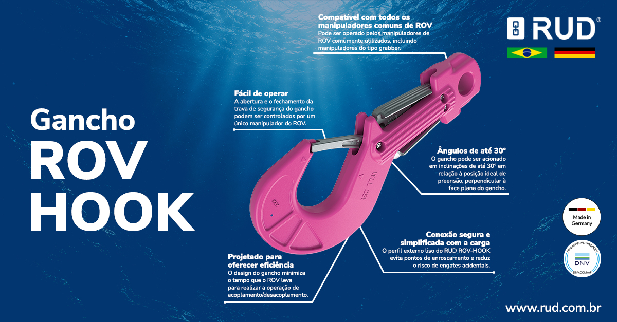A Evolução da Elevação Subsea: Por Que o RUD ROV-HOOK é a Melhor Opção?
