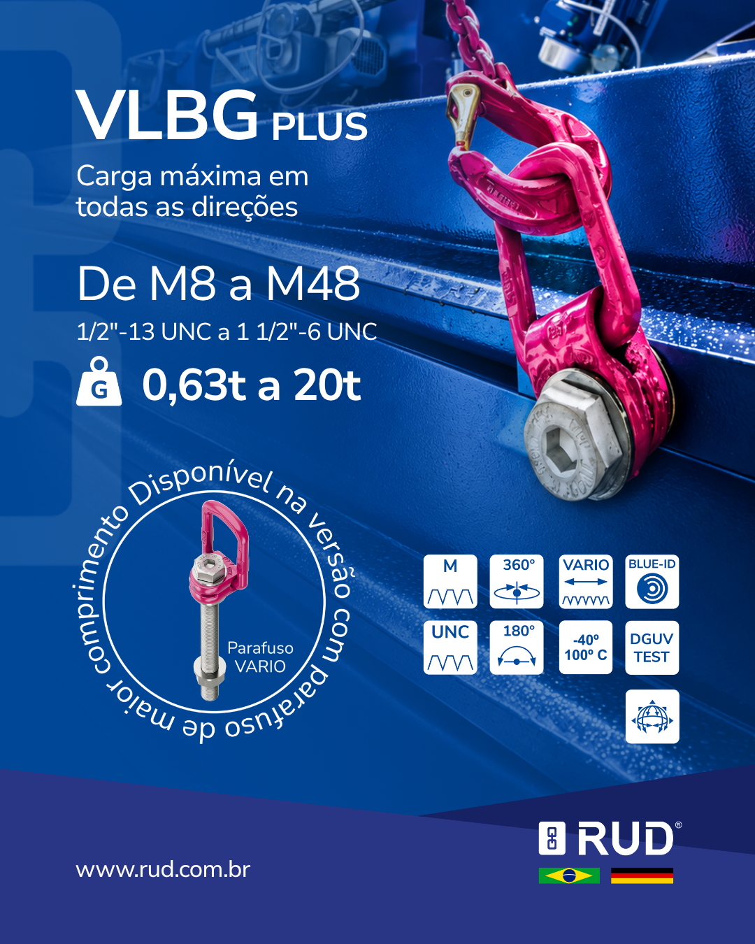 VLBG-PLUS RUD: engenharia alemã, segurança e tecnologia para movimentar a indústria
